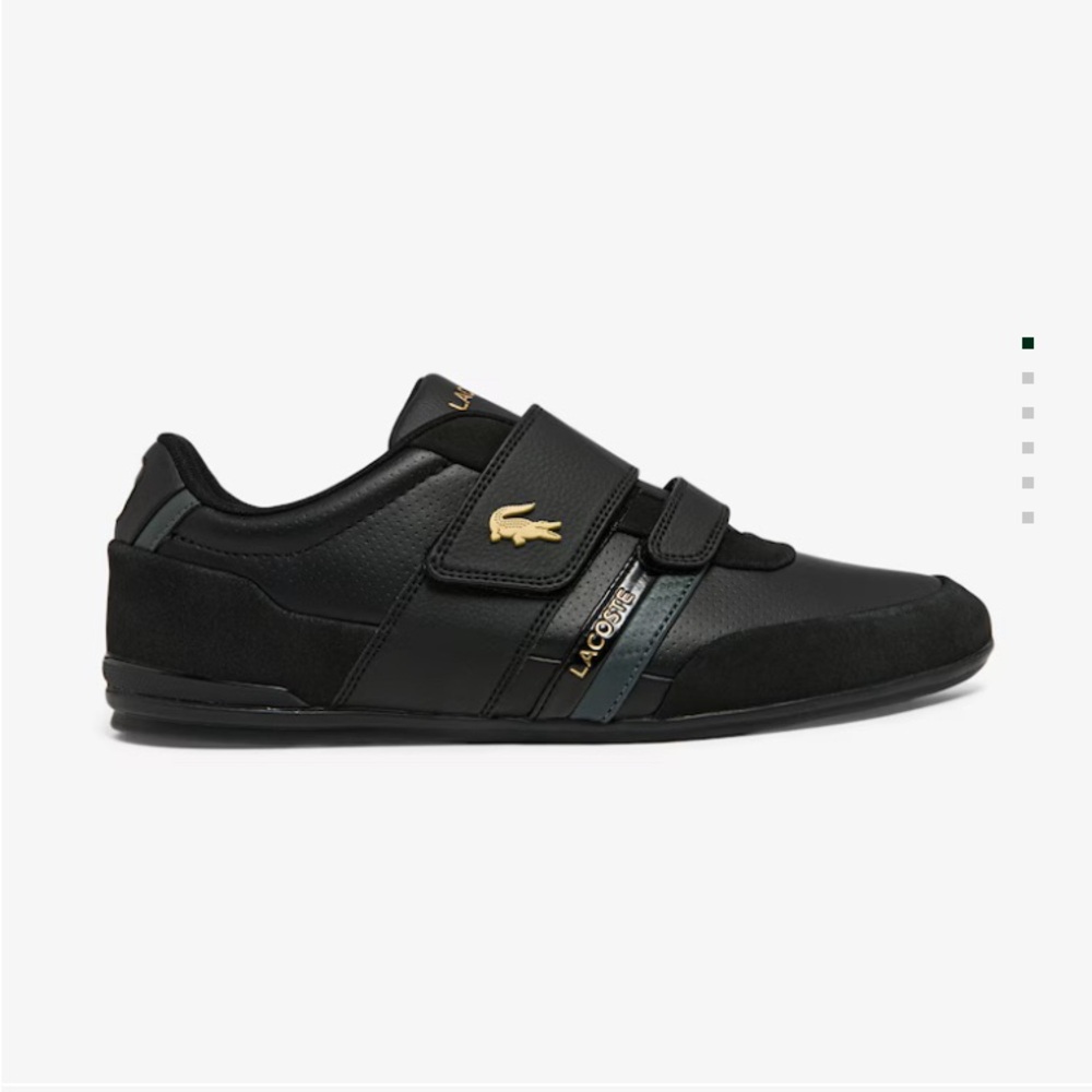Lacoste Misano Men's Black and Gold Sneakers sz 12
